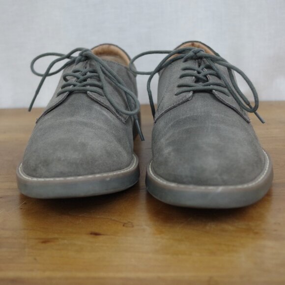 Bass Pasadena Grey Suede Derby Shoes Size 8 - Picture 3 of 8